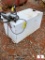 100 GAL TRANSFER TANK W/ ELECTRIC PUMP
