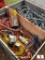 CRATE OF MISC POWER CORDS & CABLES