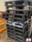 APPROX 11 PLASTIC PALLETS