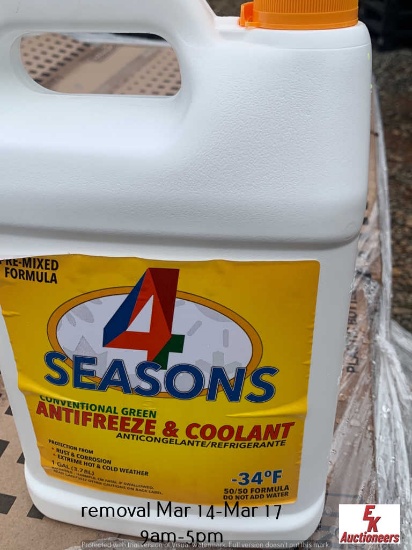 (6) GALLON JUG OF 4 SEASONS PRE-MIXED ANTIFREEZE & COOLANT