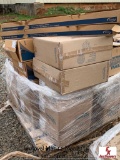 PALLET OF MISC CAN LIGHT T8 4' SHOP LIGHTS, WIRES CAGES