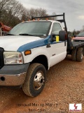 2006 FORD F350 FLATBED 4X4 DIESEL AUTO