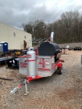 BBQ SMOKER ON PULLTYPE TRAILER