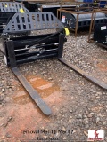 UNUSED WOLVERINE SKIDSTEER PALLET FORKS W/HYD ADJUST