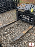 UNUSED WOLVERINE SKIDSTEER PALLET FORKS W/HYD ADJUST