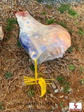 3' RED/WHITE/BLUE ROOSTER