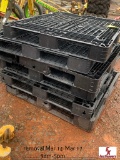 (6) PLASTIC PALLETS