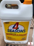 (6) 1 GALLON JUG OF 4 SEASONS PRE-MIXED ANTIFREEZE & COOLANT