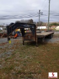 2002 LONESTAR 32' GOOSENECK FLATBED TRAILER