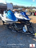 2000 SEADOO BOBADIER GTX 2 STROKE, 2004 YAMAHA WAVE RUNNER, MAGNUM DOUBLE JET SKI TRAILER