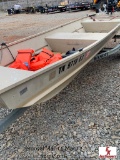 16' DISCOVERY EXPLORER 1430 ALUMINUM FLAT BOTTOM BOAT