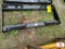 UNUSED CUTOUT SKIDSTEER PLATE.
