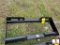 UNUSED CUTOUT SKIDSTEER PLATE.