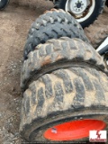 (5) SKIDSTEER TIRES/ RIMS