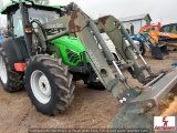 DEUTZ-FAHR AGRIPLUS 85 W/ QUICKE Q750 LOADER W/ BUCKET