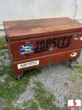 JOBBOX ON WHEELS WITH VARIOUS SAFETY HARNESS & EMPTY DEWALT TOOLBOX
