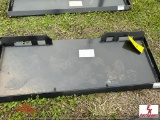UNUSED SKIDSTEER PLATE.