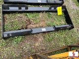 UNUSED CUTOUT SKIDSTEER PLATE.