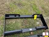 UNUSED CUTOUT SKIDSTEER PLATE.