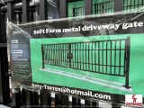 UNUSED 20' METAL DRIVEWAY GATE