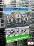 UNUSED 20' BIPARTING METAL GATE WITH DEER