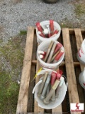 (3) BUCKETS OF LARGE BOLTS