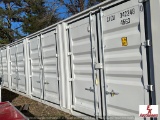 40' HQ SHIPPING CONTAINER W/ 4SIDE & 1REAR DOORS