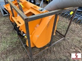 UNUSED SKIDSTEER DOUBLE DISCHARGE CONCRETE MIXER