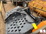UNUSED SKIDSTEER LANDSCAPE RAKE WITH REMOTE