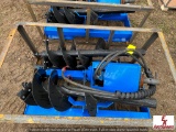 UNUSED AGROTK SKIDSTEER HD AUGER W/ 3BITS