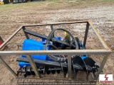 UNUSED AGROTK SKIDSTEER HD AUGER W/ 3BITS