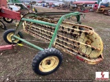 JOHN DEERE SIDE DELIVERY RAKE W/ DOLLY WHEEL