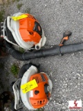 (2) STIHL BR700 & BR800X BACK PACK BLOWERS