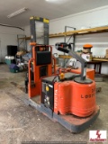 TOYOTA ELECTRIC TOW TRUCK & CHARGER W/ PALLET FORK