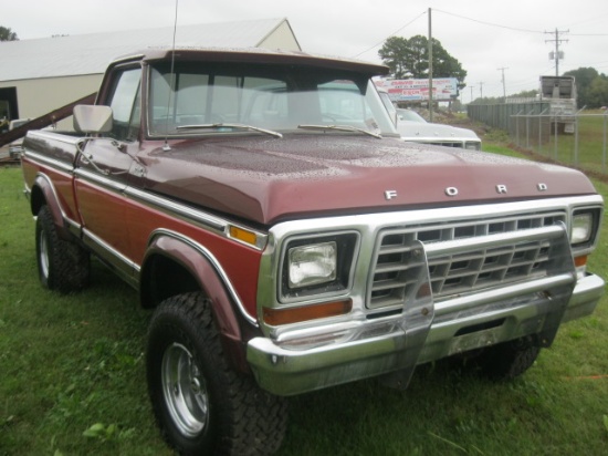 1979 Ford F-150 Pickup; Red