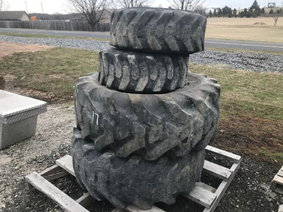 17.5X24 TIRES AND 10-16.5 TIRES