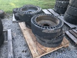 SOLID SKID STEER TIRES AND WHEELS