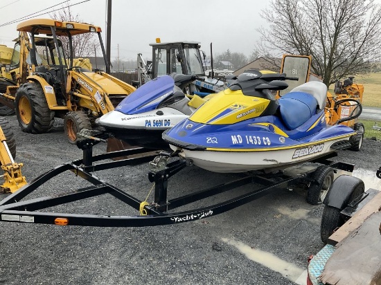KAWASAKI STX-15F AND SEADOO GTI-SE JET SKI