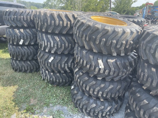 12-16.5 TIRES ON CATERPILLAR WHEELS