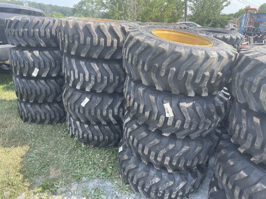 12-16.5 TIRES ON CATERPILLAR WHEELS