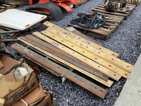 PALLET OF SKID STEER BUCKET CUTTING EDGES
