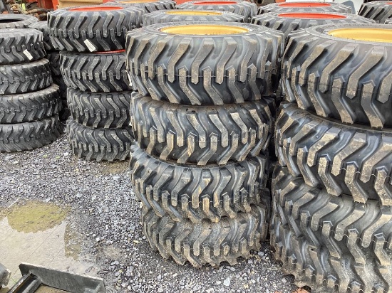 12-16.5 TIRES ON CATERPILLAR WHEELS