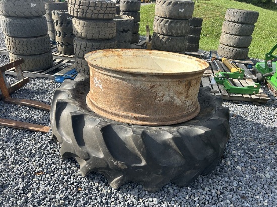TRACTOR TIRE AND WHEELS