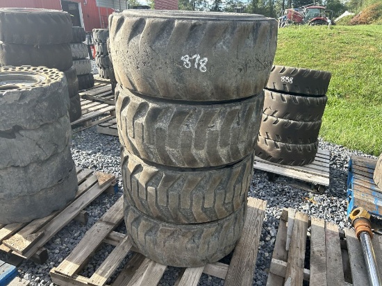 12-16.5 TIRES ON CATERPILLAR WHEELS