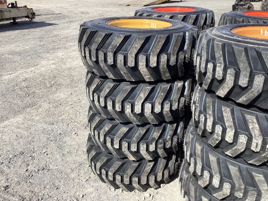12-16.5 TIRES ON CATERPILLAR  WHEELS