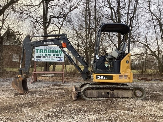 2019 DEERE 26G MINI EXCAVATOR