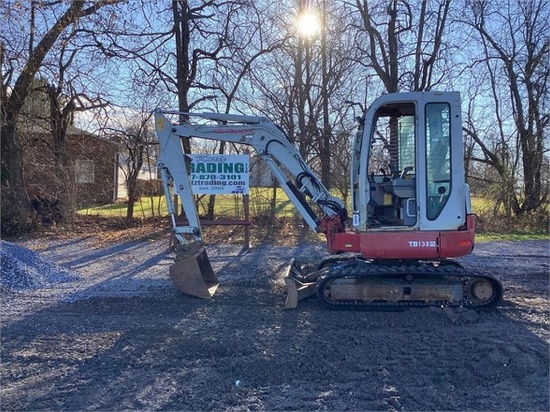 2008 TAKEUCHI TB138FR MINI EXCAVATOR