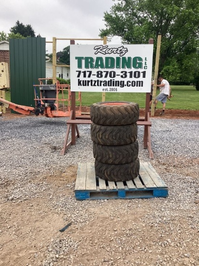 (4) BOBCAT 29X10.50-15 WHEEL & TIRES