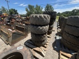 12-16.5 TIRES ON CATERPILLAR WHEELS