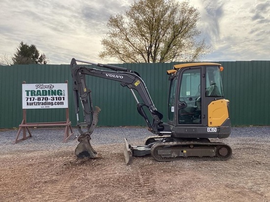 2020 VOLVO EC35D MINI EXCAVATOR